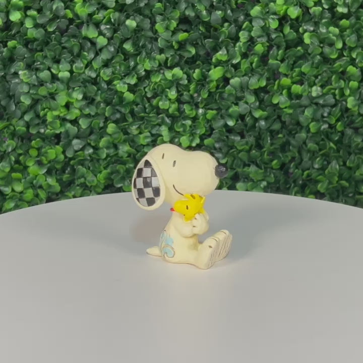Jim Shore Peanuts: Mini Snoopy and Woodstock Figurine