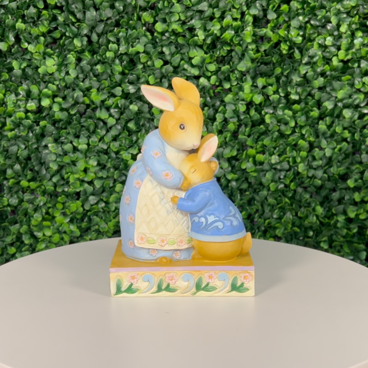 Jim Shore Beatrix Potter: Mrs. Rabbit and Peter Rabbit Figurine