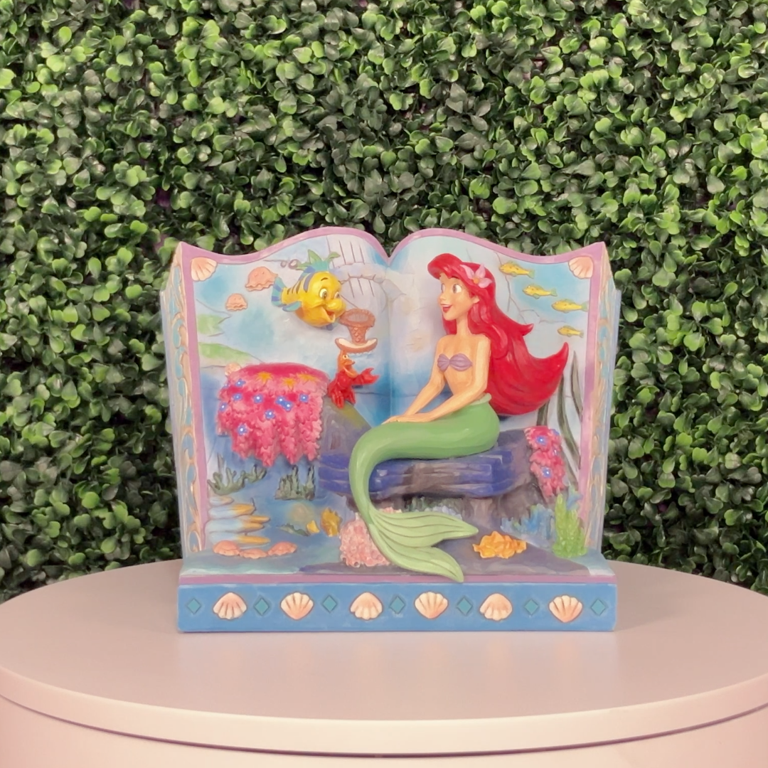 Jim Shore Disney Traditions: The Little Mermaid Storybook Figurine