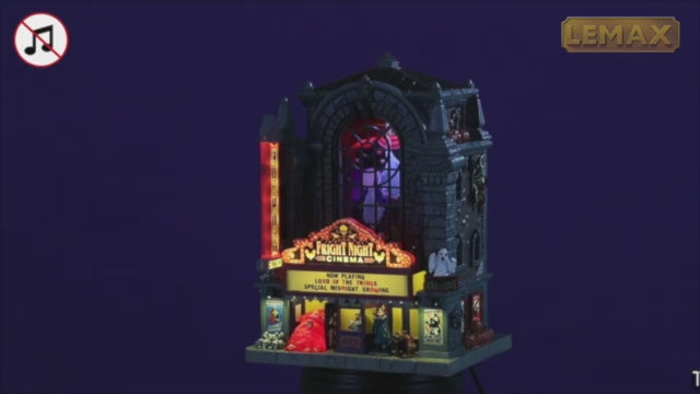 Lemax Spooky Town Halloween Village: Fright Night Cinema