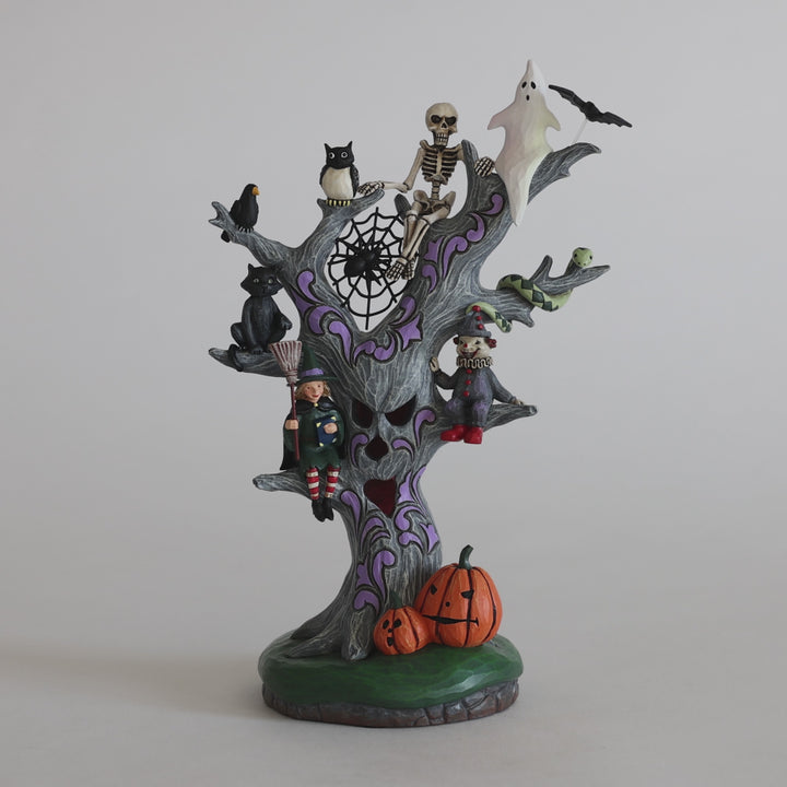 Jim Shore Heartwood Creek: Scary LED Tree Figurine