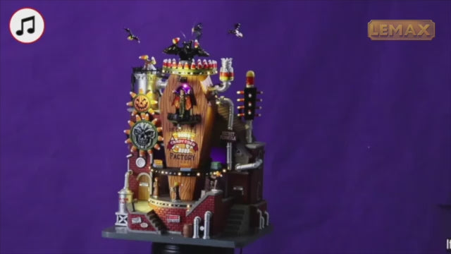Lemax Spooky Town Halloween Village: The Count's Candy Corn Factory