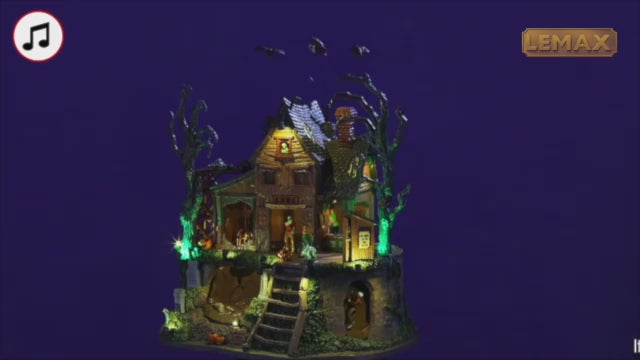 Lemax Spooky Town Halloween Village: The Cursed Cabin