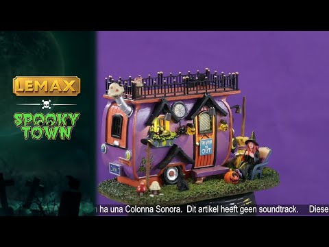 Lemax Spooky Town Halloween Village Accessory: Witch Vanlife