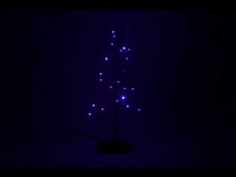 Department 56 Cross Product Village Accessory: Purple Twinkle Bright Tree