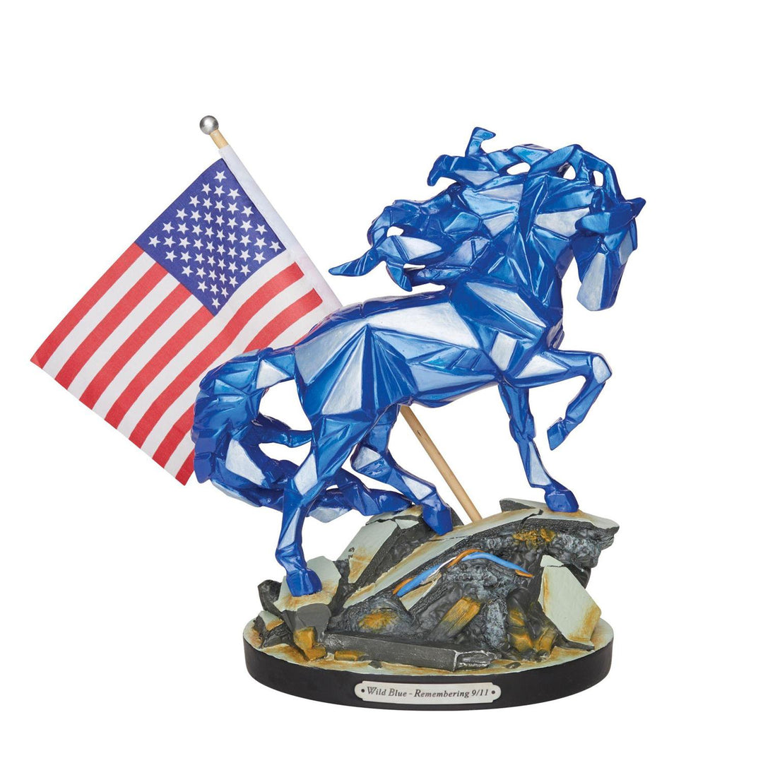 Trail of Painted Ponies: Wild Blue - Remembering 9/11 Figurine sparkle-castle