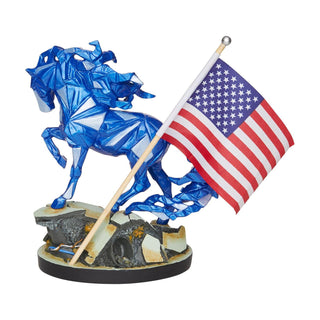 Trail of Painted Ponies: Wild Blue - Remembering 9/11 Figurine sparkle-castle