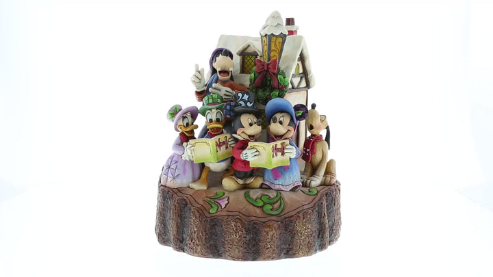 Jim Shore Disney Traditions: Caroling Carved by Heart Figurine