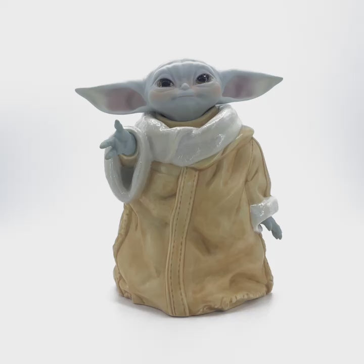 Lladró Feature Film Collection: Grogu From Star Wars Mandalorian Figurine