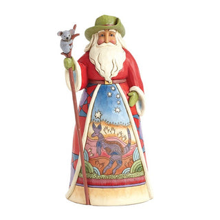 Jim Shore Heartwood Creek: Australian Santa Figurine sparkle-castle