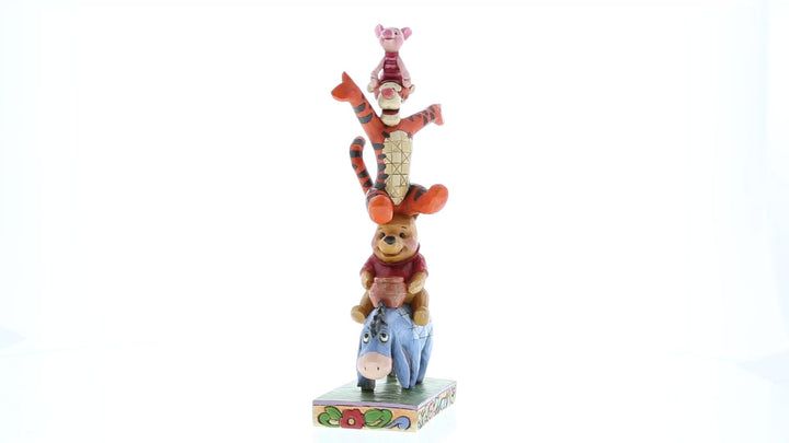 Jim Shore Disney Traditions: Eeyore, Pooh, Tigger and Piglet Stacked Figurine