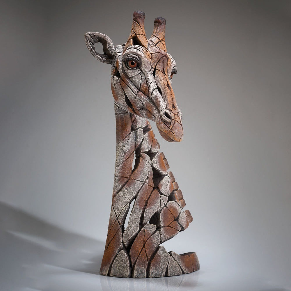 Edge Sculpture: Giraffe Bust sparkle-castle