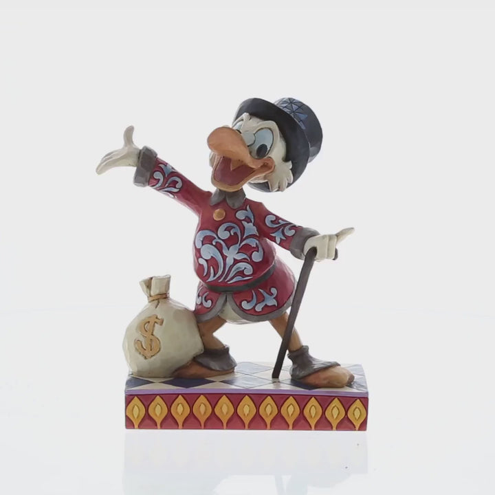 Jim Shore Disney Traditions: Scrooge McDuck Personality Pose Figurine