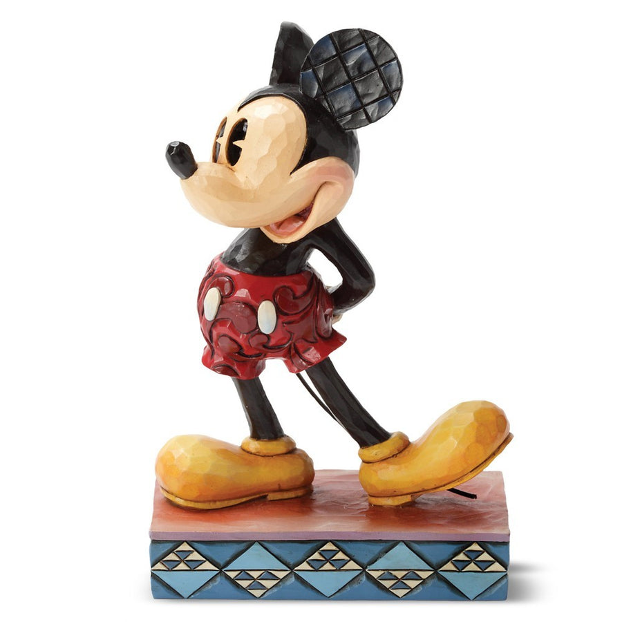 Jim Shore Disney Traditions: Mickey Mouse Personality Pose Figurine sparkle-castle