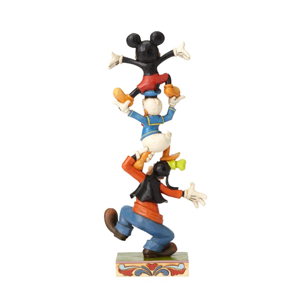 Jim Shore Disney Traditions: Goofy, Donald Mickey Stacked Figurine sparkle-castle
