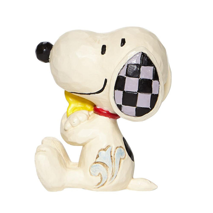 Jim Shore Peanuts: Mini Snoopy Woodstock Figurine sparkle-castle