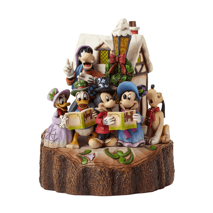 Jim Shore Disney Traditions: Caroling Carved Heart Figurine sparkle-castle
