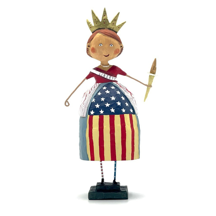 Lori Mitchell American Pride Collection: Lady Liberty Figurine sparkle-castle