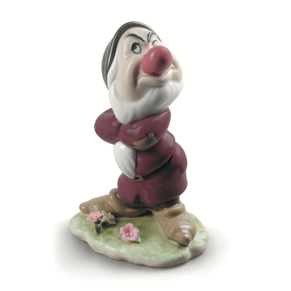 Lladró Disney Animation Collection: Grumpy Snow White Seven Dwarfs Figurine sparkle-castle