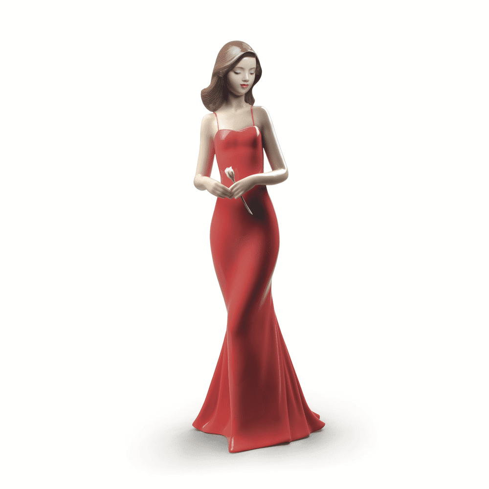 NAO Elegant Youth Collection: Elegance Rose Red Figurine sparkle-castle