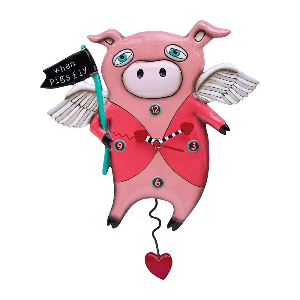 Allen Designs: When Pigs Fly Clock sparkle-castle