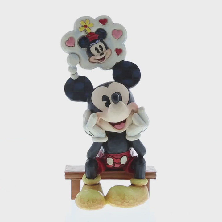 Jim Shore Disney Traditions: Mickey with Love Thought Figurine