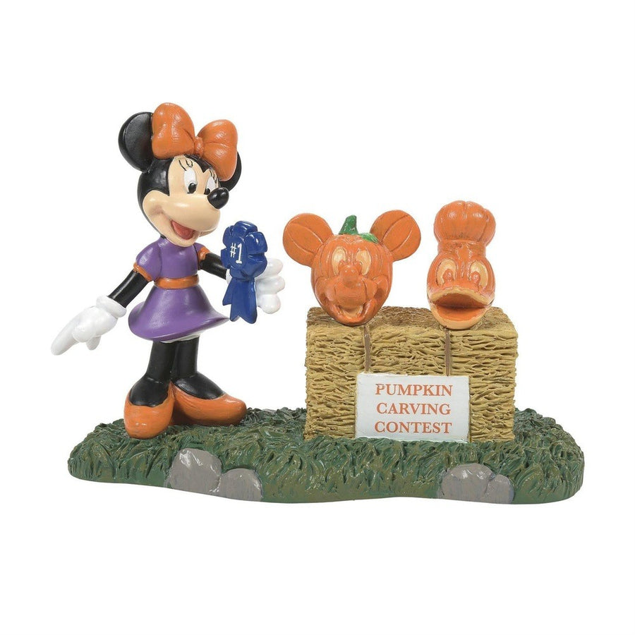 Disney Snow Village Accessory: Minnie Picks A Winner Figurine sparkle-castle