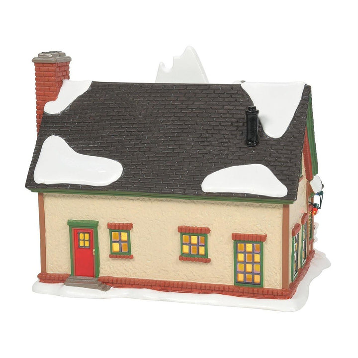 Original Snow Village: The Grinch Themed House sparkle-castle
