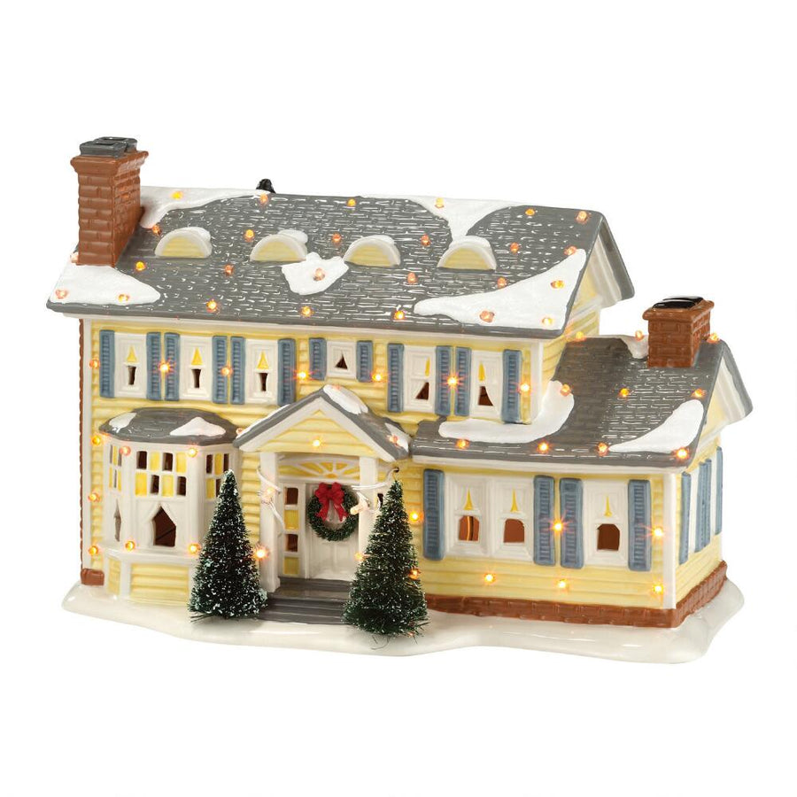 National Lampoon’s Christmas Vacation Village: Griswold Holiday House sparkle-castle