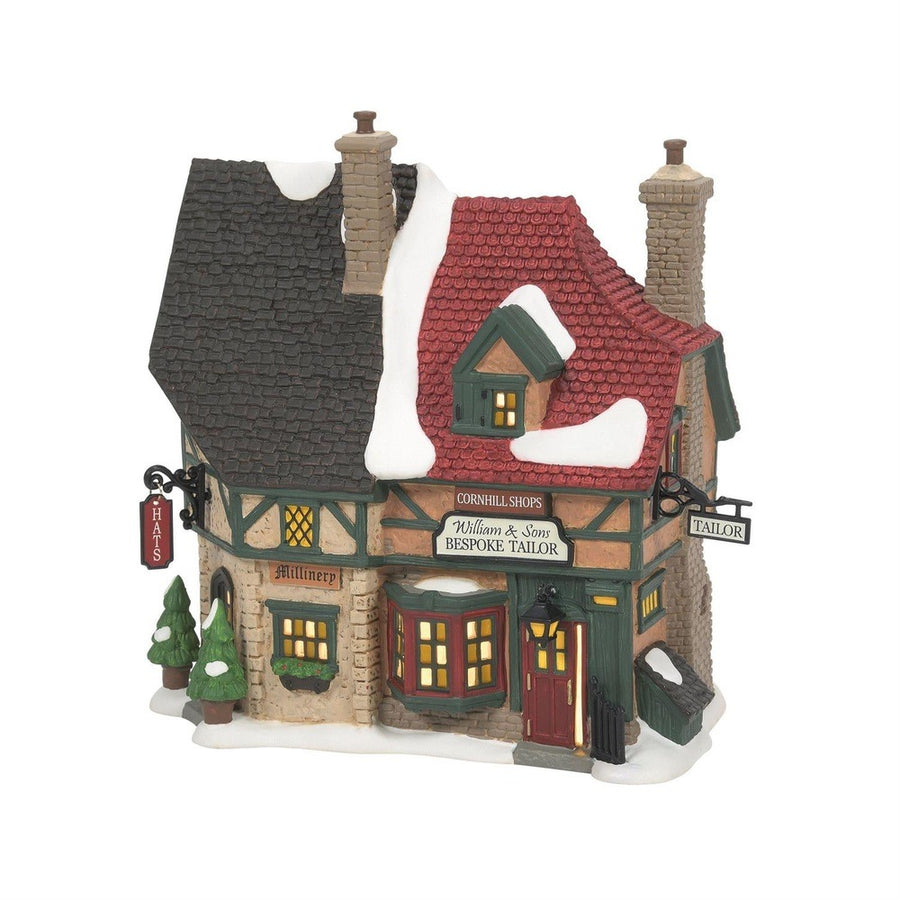 Dickens A Christmas Carol Village: Christmas Carol Cornhill Shops sparkle-castle