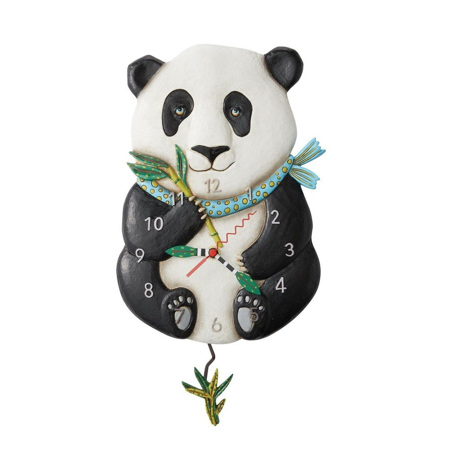 Allen Designs: Snuggles The Panda Clock sparkle-castle