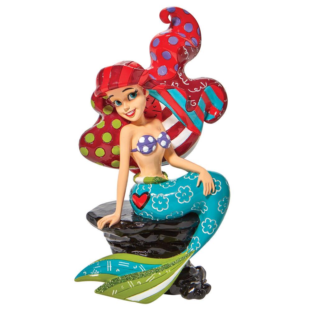 Disney Britto: Ariel Rock Figurine sparkle-castle