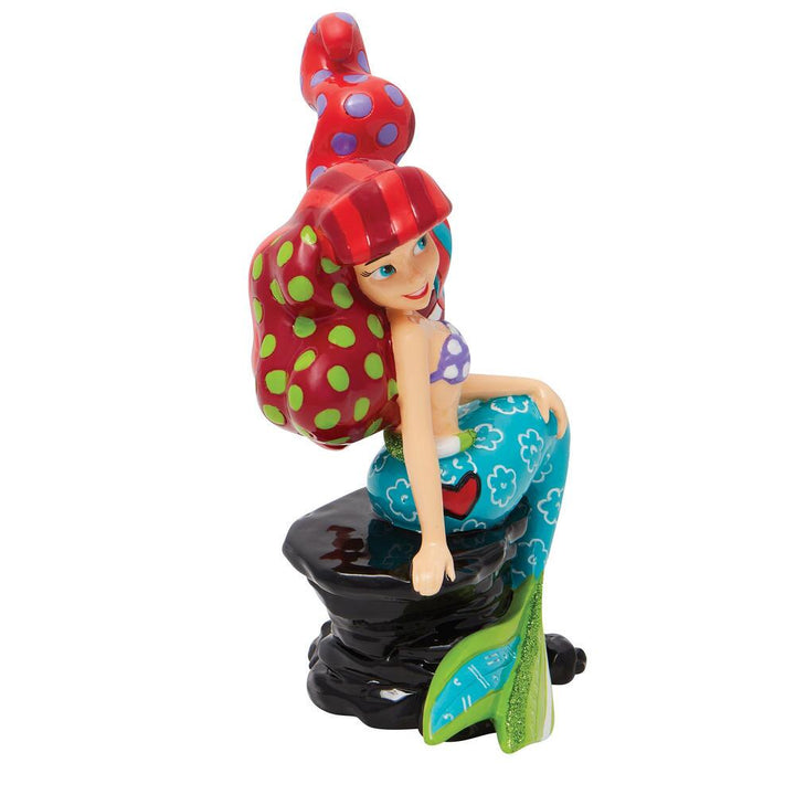 Disney Britto: Ariel Rock Figurine sparkle-castle