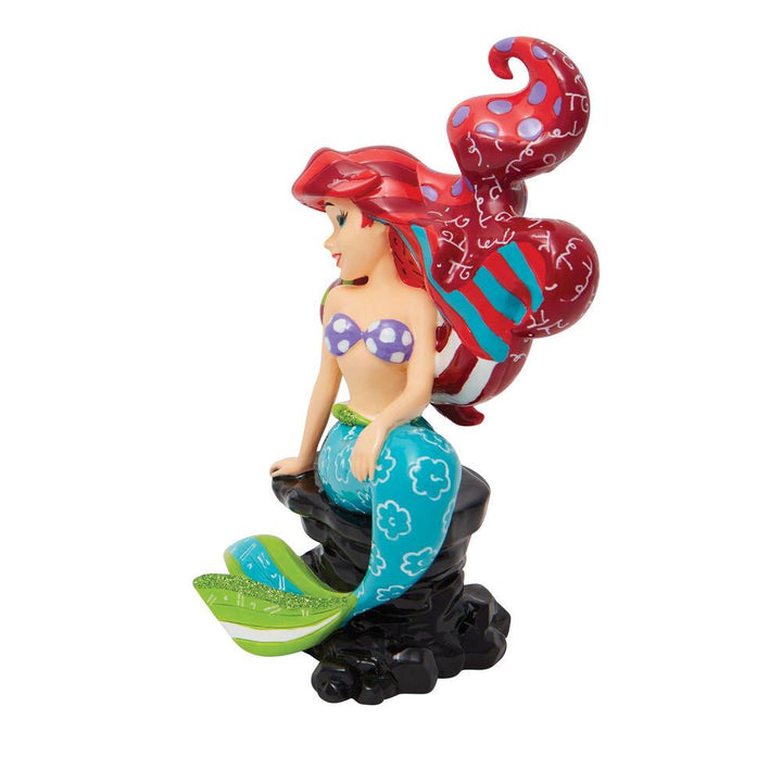 Disney Britto: Ariel Rock Figurine sparkle-castle