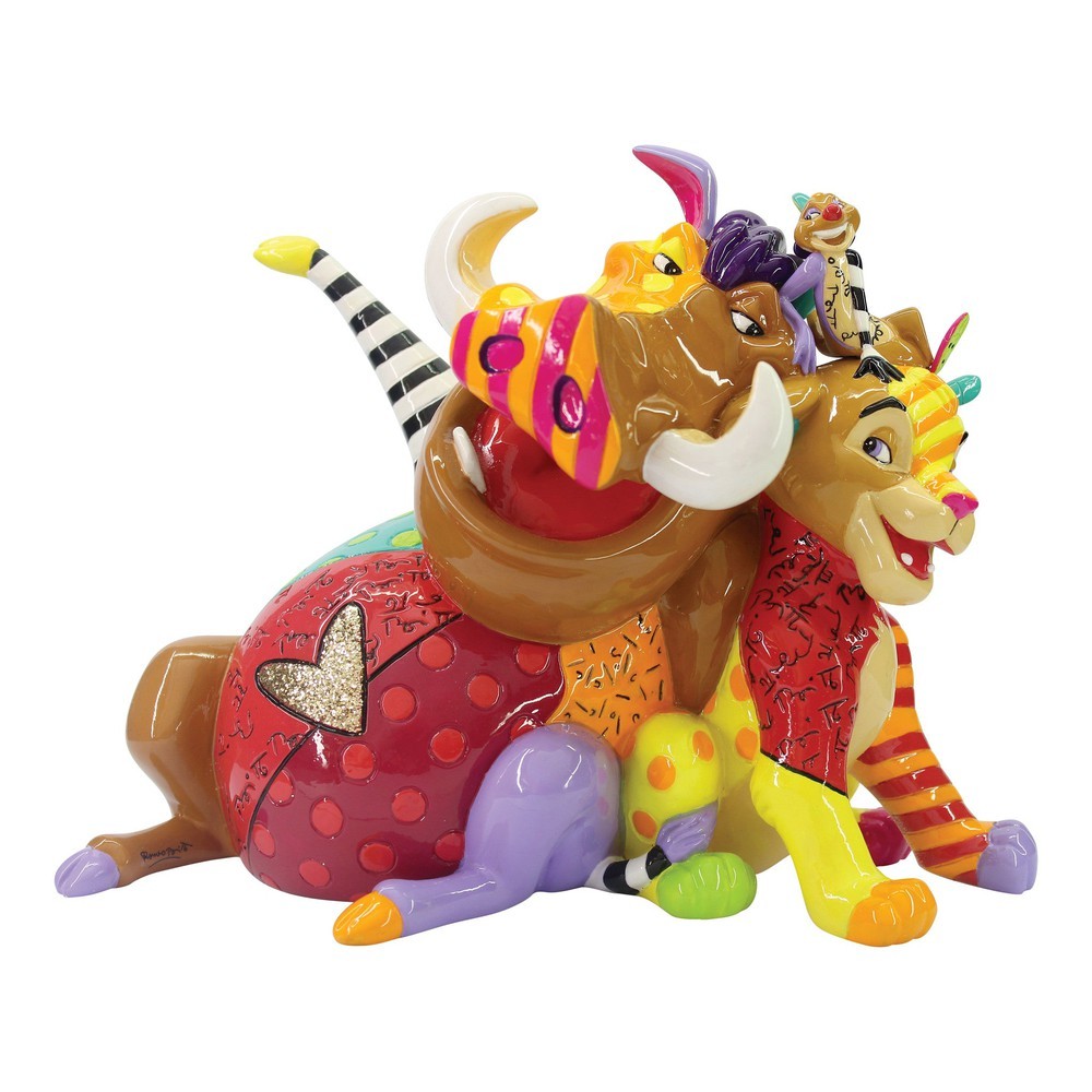 Disney Britto: Simba, Timon Pumba Figurine sparkle-castle