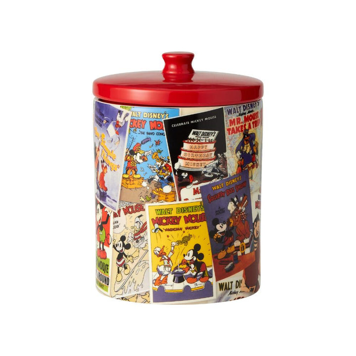Disney Ceramics: Mickey Poster Collage Canister sparkle-castle