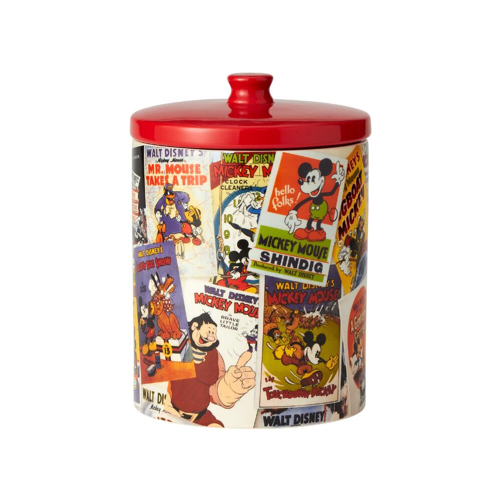 Disney Ceramics: Mickey Poster Collage Canister sparkle-castle