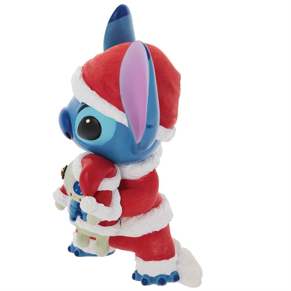 Disney Showcase: Santa Stitch with Scrump Figurine sparkle-castle