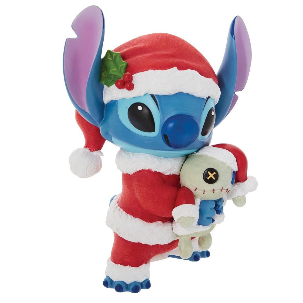 Disney Showcase: Santa Stitch with Scrump Figurine sparkle-castle
