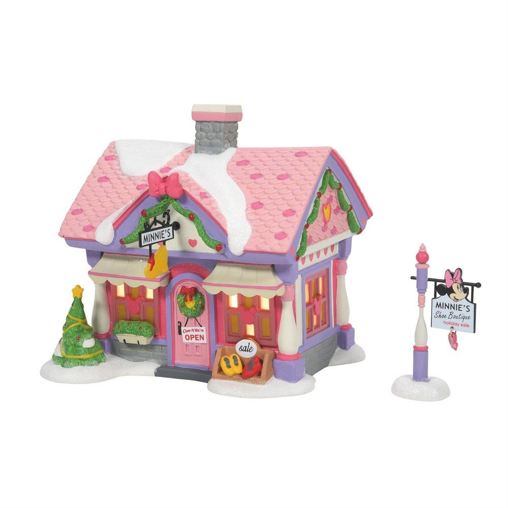 Disney Snow Village: Minnie's Shoe Boutique sparkle-castle