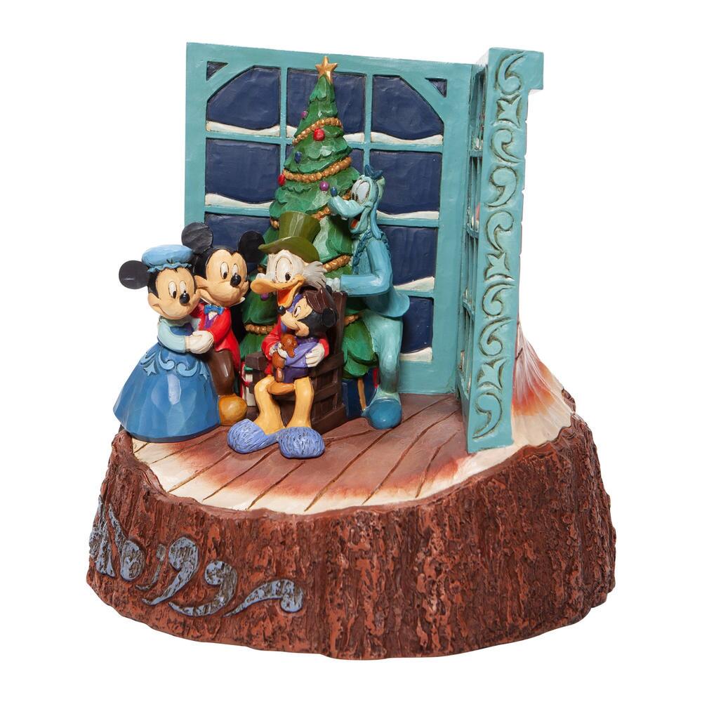 Jim Shore Disney Traditions: Mickey's Christmas Carol Figurine sparkle-castle