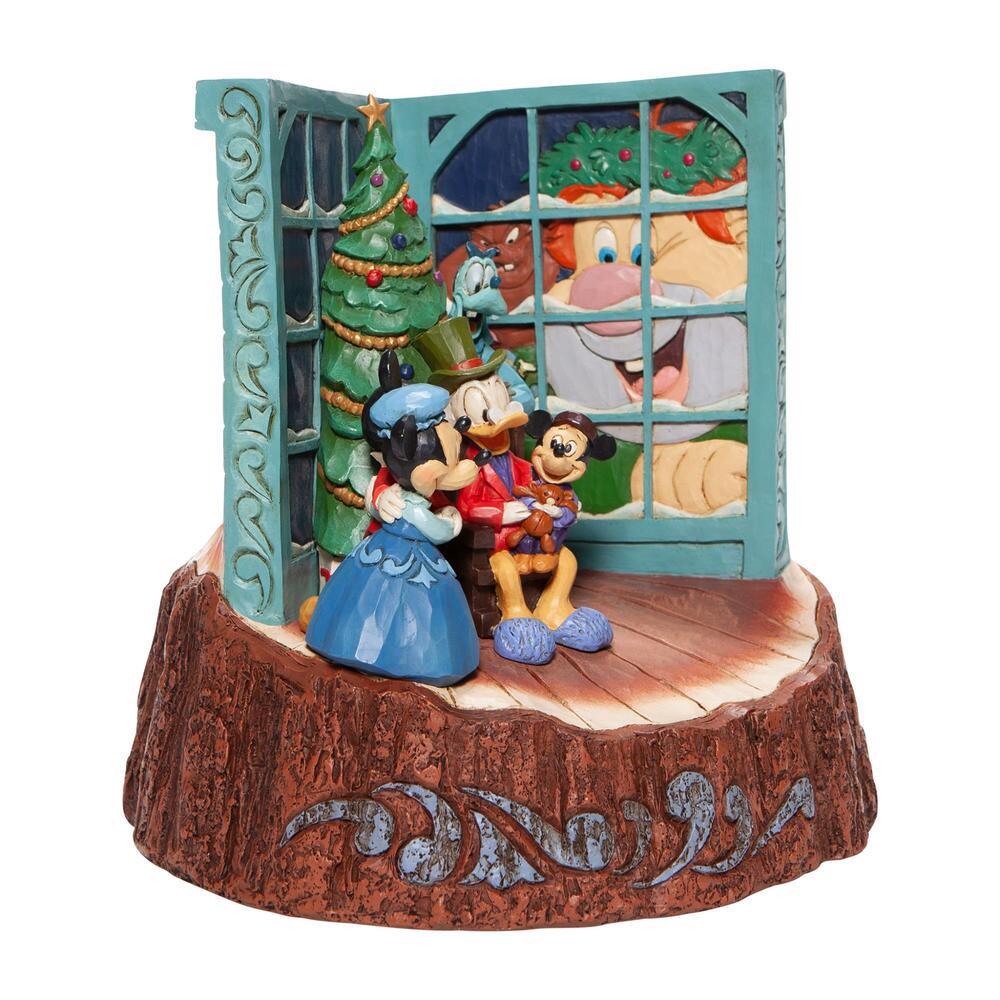 Jim Shore Disney Traditions: Mickey's Christmas Carol Figurine sparkle-castle
