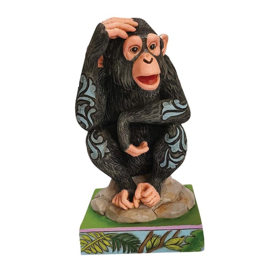 Jim Shore Animal Planet: Chimpanzee Figurine sparkle-castle