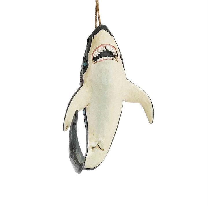 Jim Shore Animal Planet: Great White Shark Hanging Ornament sparkle-castle