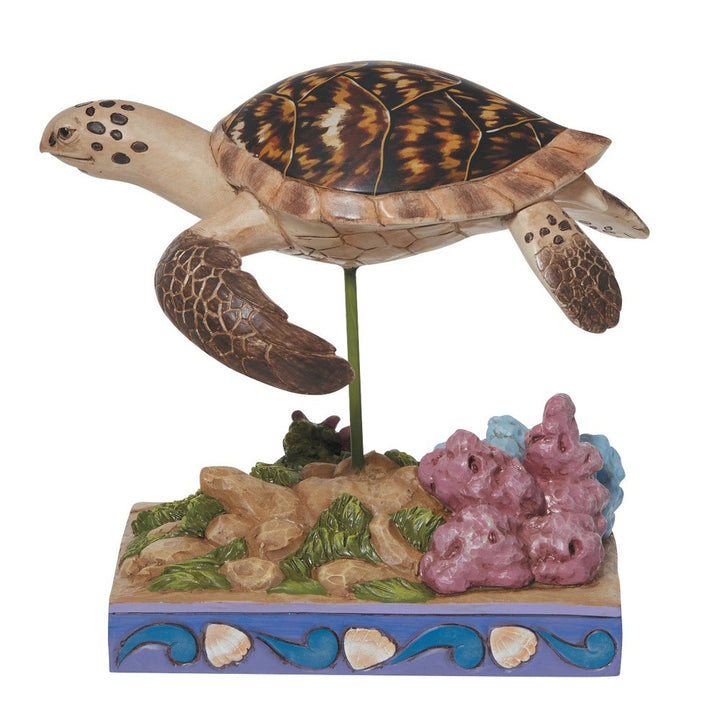 Jim Shore Animal Planet: Hawksbill Sea Turtle Figurine sparkle-castle