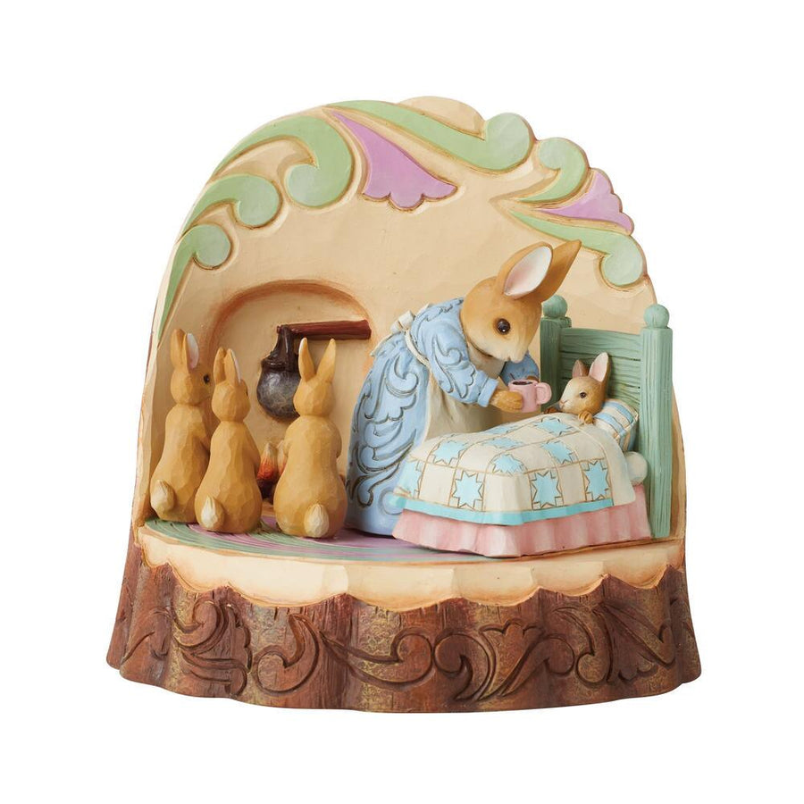 Jim Shore Beatrix Potter: Mrs. Rabbit Bunnies Figurine sparkle-castle
