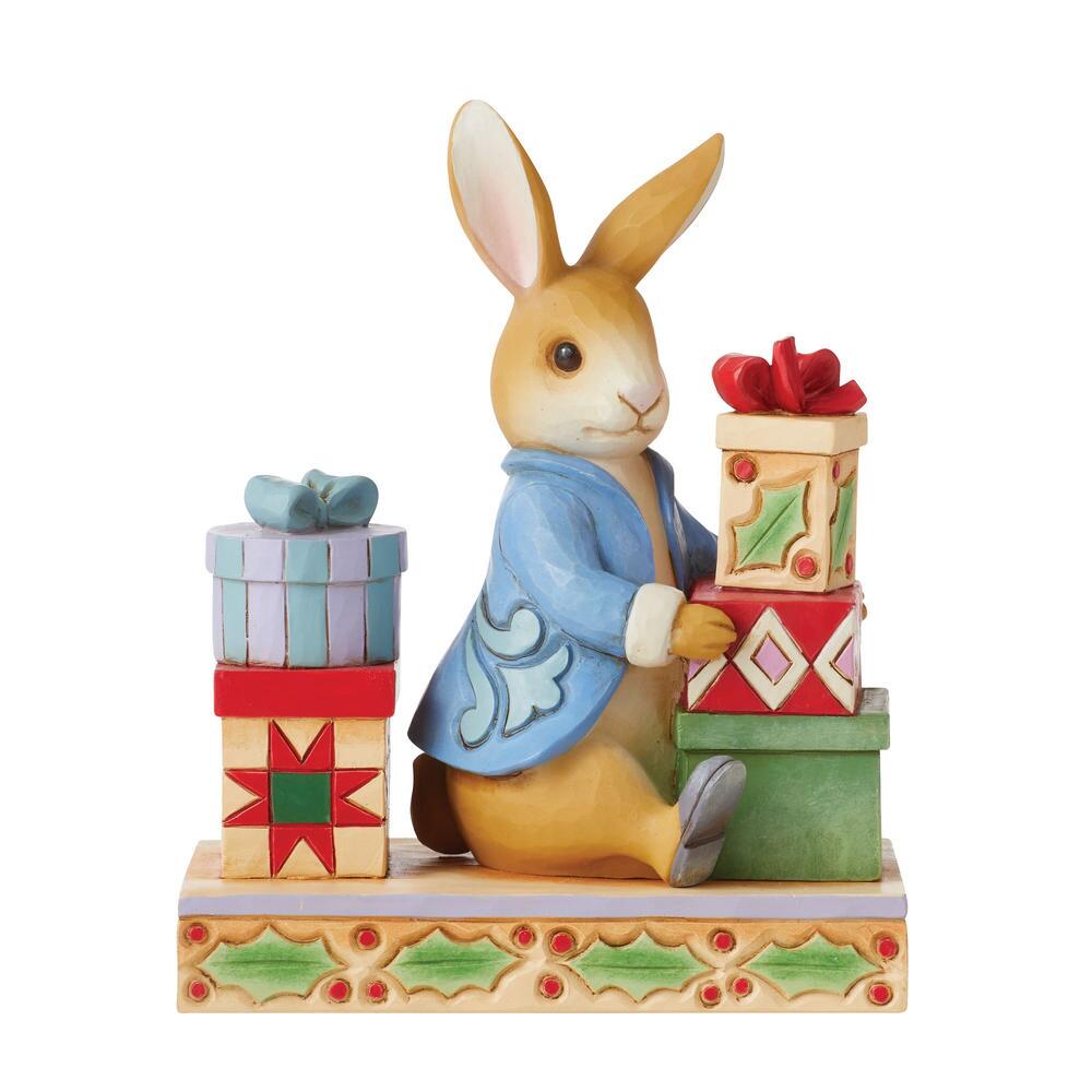 Jim Shore Beatrix Potter: Peter Rabbit Presents Figurine sparkle-castle