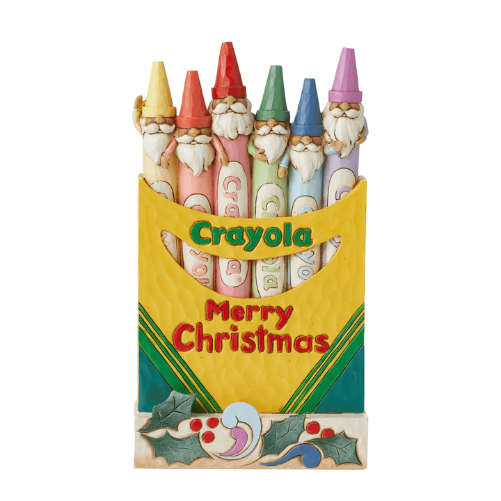 Jim Shore Crayola: Crayola Box Gnomes Figurine sparkle-castle