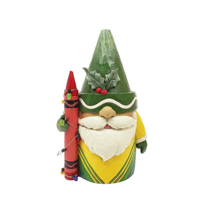 Jim Shore Crayola: Gnome Holding Crayon Figurine sparkle-castle