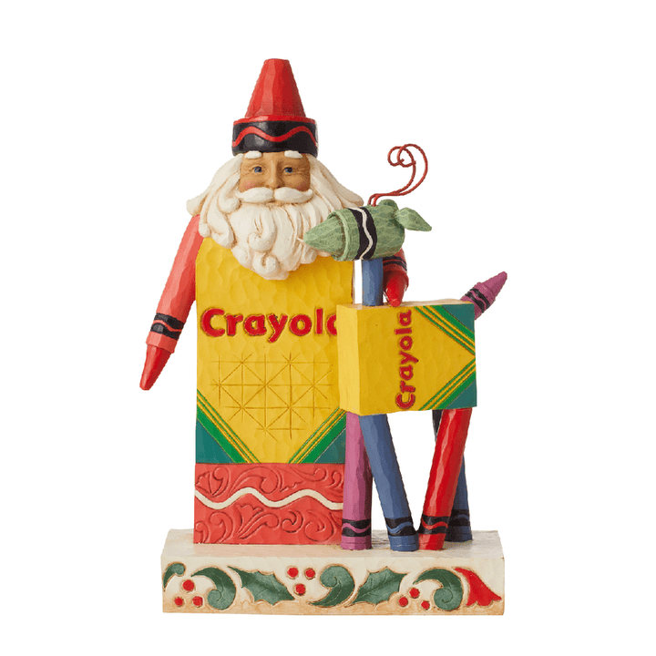 Jim Shore Crayola: Santa Reindeer Figurine sparkle-castle